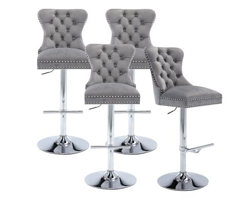 Visit the ZSARTS Store. . Velvet bar stools set of 4